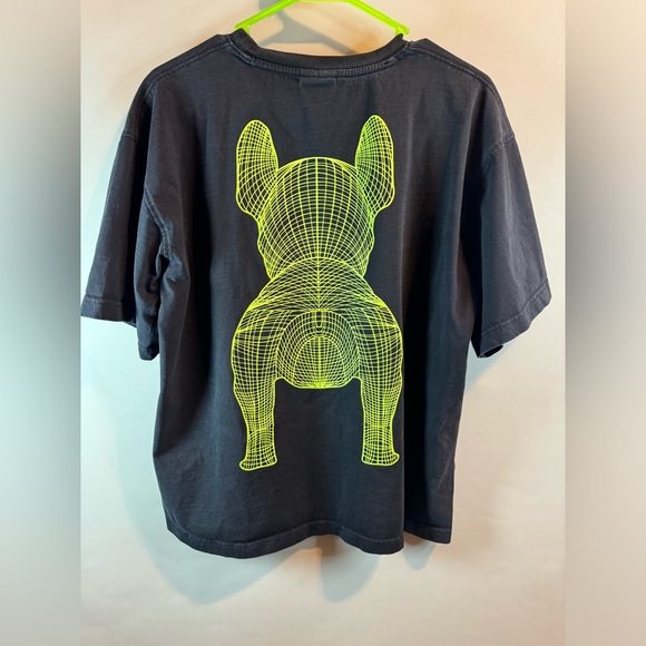 Lifework Big Radog Black /Green T Shirt Size Medium Crew Neck Short Sleeve - Picture 11 of 16